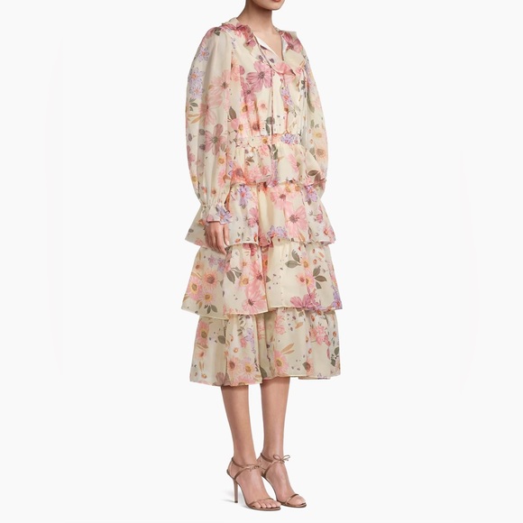 ♡ 𝖱𝖺𝖼𝗁𝖾𝗅 𝖯𝖺𝗋𝖼𝖾𝗅𝗅 ♡ 𝖥𝗅𝗈𝗋𝖺𝗅 𝖳𝗂𝖾𝗋𝖾𝖽 𝖬𝗂𝖽𝗂 𝖣𝗋𝖾𝗌𝗌 - Picture 3 of 7